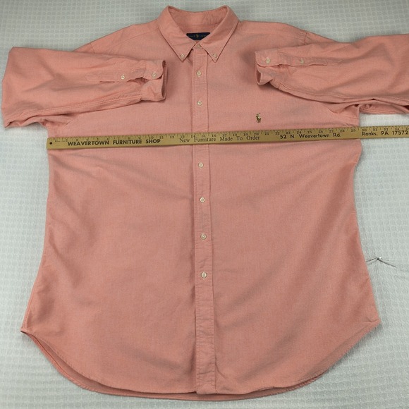 Ralph Lauren Vintage Button Down Shirt Men 2XLT 59" Classic Fit Tall XL Pony Y2k - Picture 6 of 10